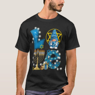 LOVE Gnome Chanoeka Decoraties Chanoeka T-shirt