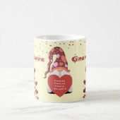 Love Gnome Happy Valentines Day Koffiemok (Center)