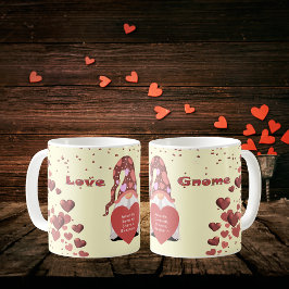 Love Gnome Happy Valentines Day Koffiemok