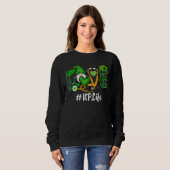 Love Gnome Nurse Life Np St Patricks Day Leopard S Trui (Voorkant volledig)