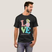 Love Gnome Oncology Neopard Happy Paasdag T-shirt (Voorkant volledig)