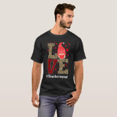 Love Gnome Teacher Squad Valentines Day Teacher St T-shirt (Voorkant volledig)