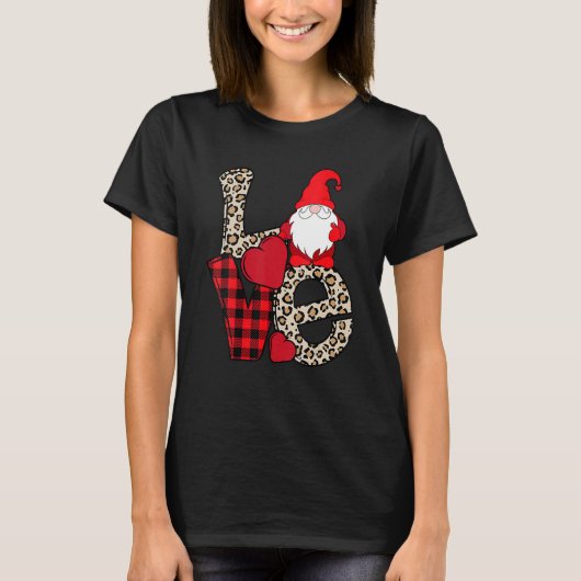Love Gnome Valentines Day, Love Valentine Gnomes H T-shirt (Voorkant)