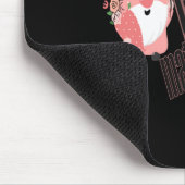 Love Gnome What Gnome Met Bloemen Ballon Sticker Muismat (Hoek)