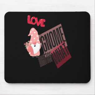 Love Gnome What Gnome Met Bloemen Ballon Sticker Muismat