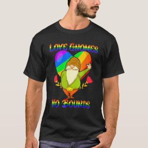 Love Gnomen No Bounds Lgbt Flag Lgbt Community Pri T-shirt