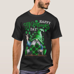 LOVE Gnomes Irish Shamrock Lucky St Patricks Day B T-shirt