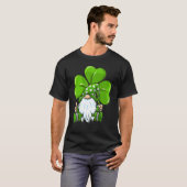 Love Gnomes Irish Shamrock St Patrick's Day Four L T-shirt (Voorkant volledig)