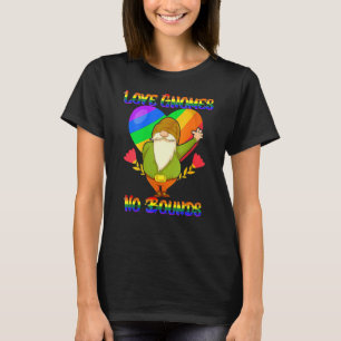 Love Gnomes No Bounds Lgbt Community Awareness Hum T-shirt