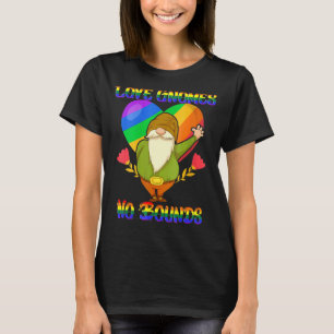 Love Gnomes No Bounds Lgbt Community Gay Pride Mon T-shirt