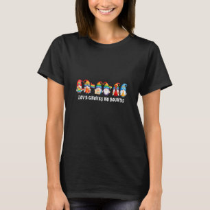 Love Gnomes No Bounds Lgbt Community Gay Pride Mon T-shirt