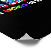 Love Gnomes No Bounds LGBT Community Gay Pride Poster (Hoek)