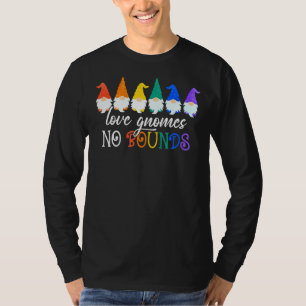 Love Gnomes No Bounds Lgbt Pride T-shirt