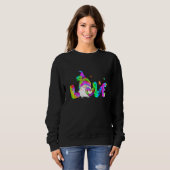 Love Gnomes Tie Dye St Patricks Day Shamrock Trui (Voorkant volledig)