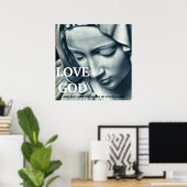 LOVE GOD...24x24 POSTER (Thuiskantoor)