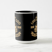 Love God Drink Koffie Lees boeken Christelijk  Mok (Midden)