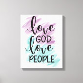 Love God, love people   Canvas Afdruk (Voorkant)