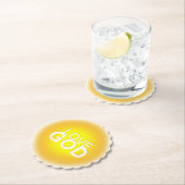 Love God Sunny Golden Kartonnen Onderzetters (Insitu)