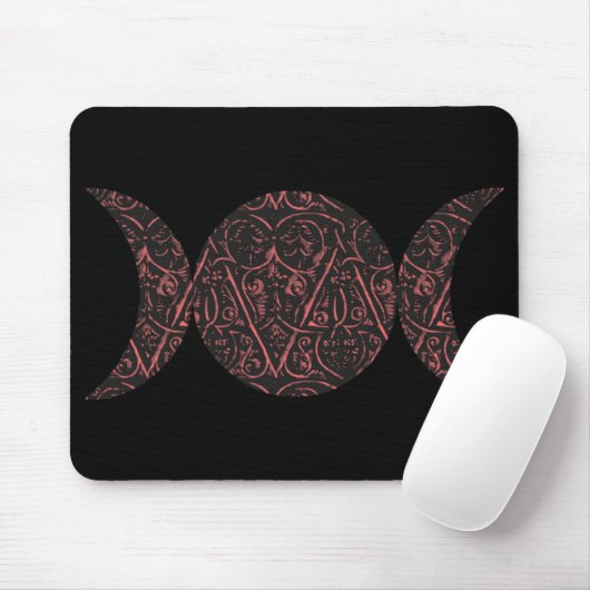 Love Goddess Black background mousepad Muismat (Met muis)