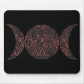 Love Goddess Black background mousepad Muismat (Voorkant)