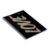 LOVE Gold Glitter Sparkle Modern Notitieboek (Rechterzijde)