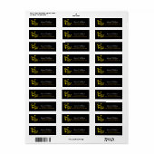 Love Gold Save the Date Heart Shape Brushed Etiket (Full Sheet)
