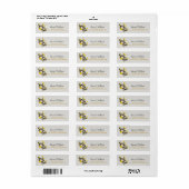 Love Gold Save the Date Heart Shape Brushed Etiket (Full Sheet)