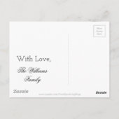 Love Gold Text Word Elegant Golden Decorative Briefkaart (Achterkant)