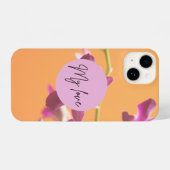 Love Golden Brown Mobile Cover – Elegant Minimal H iPhone Hoesje (Achterkant horizontaal)