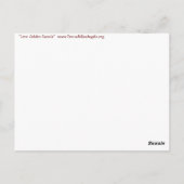 Love Golden Pastels Art Painting Briefkaart (Achterkant)