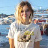 LOVE × GOLDEN RETRIEVER - Custom T-shirt