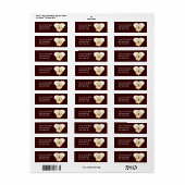Love Golden Retriever Dog Address Label (Full Sheet)