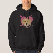 Love Golden Retriever Hearts Dog Owner Idee Hoodie (Voorkant)