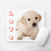Love Golden Retriever Puppy Dog Mousepad Muismat (Met muis)