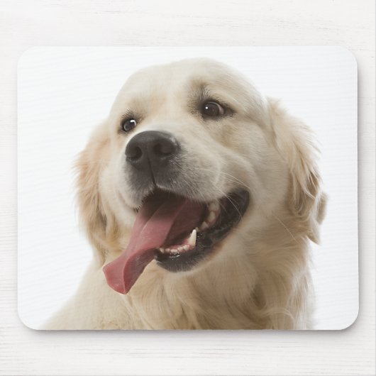 Love Golden Retriever Puppy Dog Portret Mousepad Muismat (Voorkant)