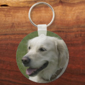Love Golden Retriever Puppy Dog Sleutelhanger (Voorkant)