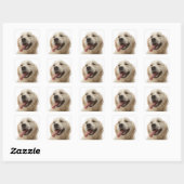Love Golden Retriever Puppy Dog Stickers (Vel)
