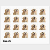 Love Golden Retriever Puppy Dog Stickers (Vel)