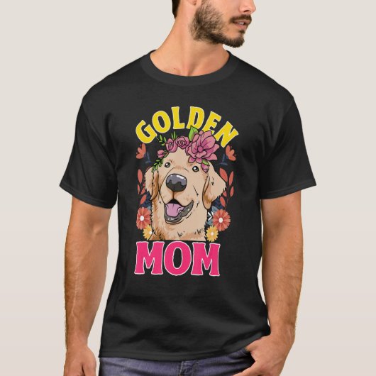 Love Golden Retrievers Golden Mom T-shirt (Voorkant)