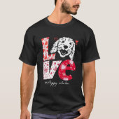 Love Goldendoodle hondenliefhebber valentijn T-shirt (Voorkant)