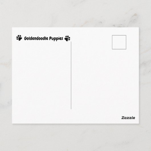 Love Goldendoodles Briefkaart (Achterkant)
