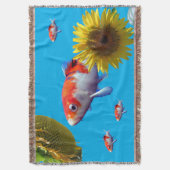 Love Goldfish Throw Blanket Deken (Voorkant Verticaal)