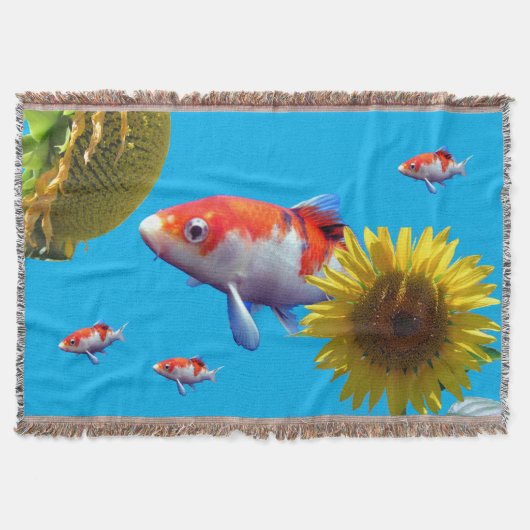 Love Goldfish Throw Blanket Deken (Voorkant)