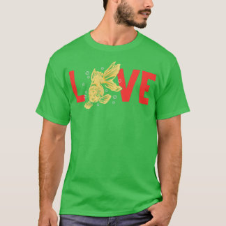 Love Goldfishes Aquarium Fish Cute Goldfish T-shirt