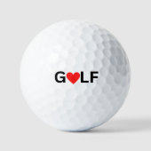 Love Golf Ball Golfballen (Voorkant)