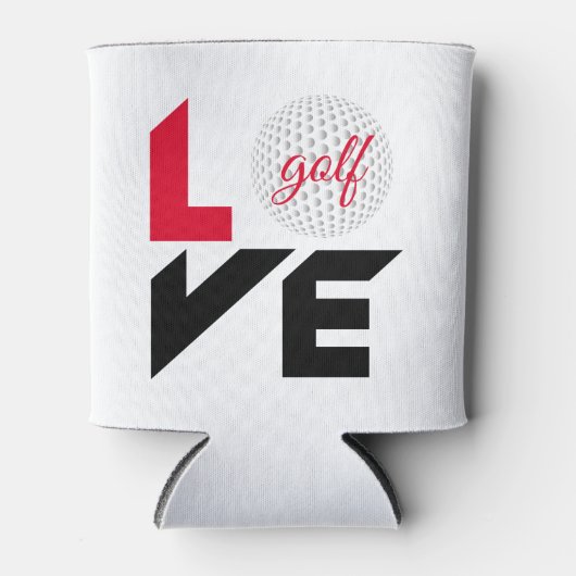 Love golf blikjeskoeler (Voorkant)