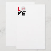 Love golf briefpapier (Voorkant / Achterkant)