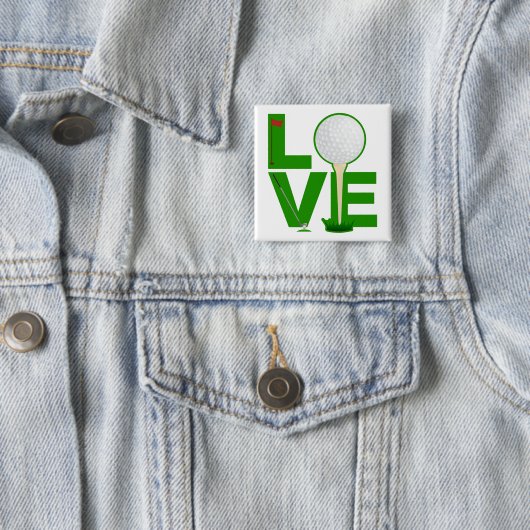 Love Golf Button (In situ)