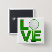 Love Golf Button (Voorkant /achterkant)