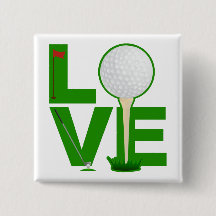 Love Golf Button